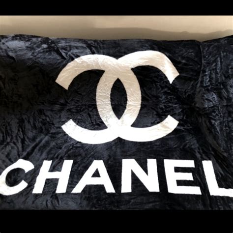 black and white chanel blanket|chanel blankets for sale.